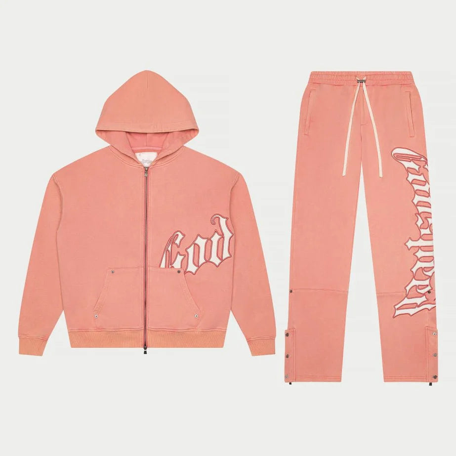 GODSPEED NEW YORK - OG Logo Sweatsuit ( salmon Pink