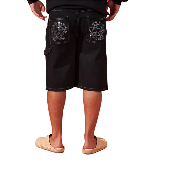 DUAA VICTORIOUS BLACK DENIM SHORT