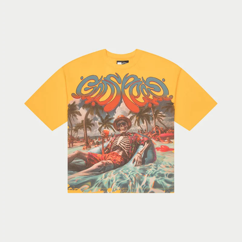 Godspeed Pool Party Tee Yellow Wash