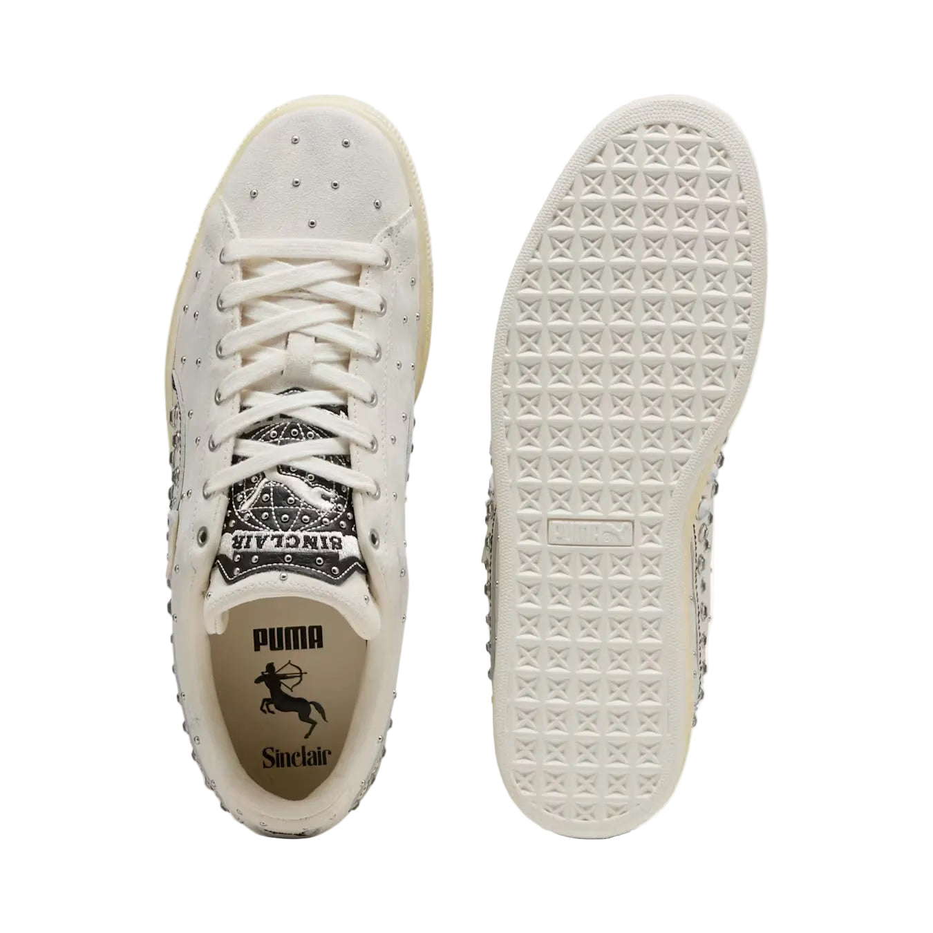 PUMA x SINCLAIR Suede Worn Sneakers 'Warm White'