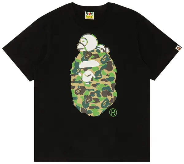 BAPE ABC Camo Milo On Big Ape Tee 'Black/Green'