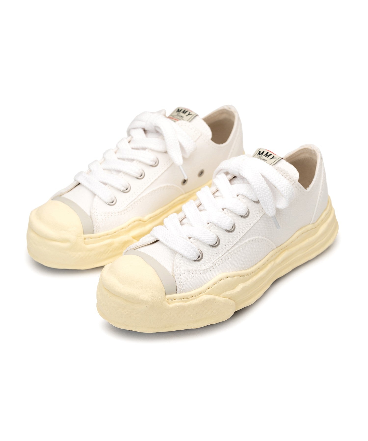 "HANK" VL OG Sole Canvas Low-top Sneaker - WHITE