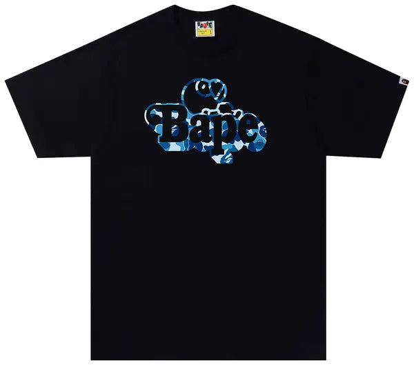 BAPE ABC Camo Milo On Tee 'Black/Blue'