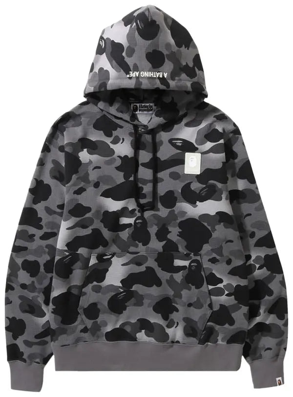 BAPE Heather Grey Camo Pullover Hoodie 'Grey'