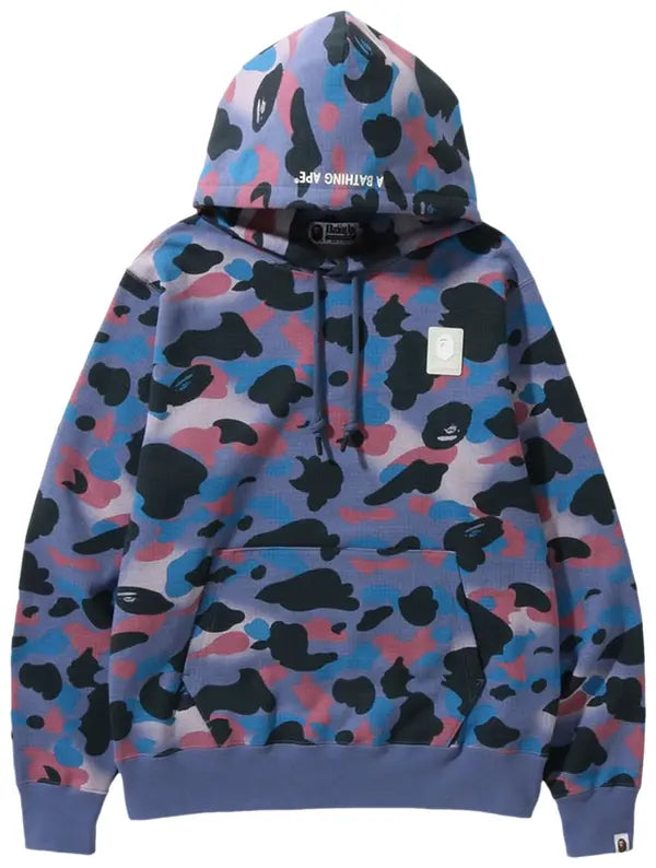 BAPE Grid Camo Pullover Hoodie 'Purple'