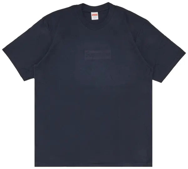Supreme Tonal Box Logo Tee Navy