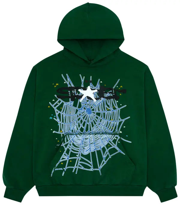 Sp5der Web Hoodie 'Hunter Green'