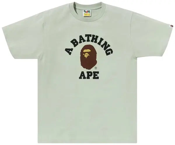BAPE Pigment College Tee Green