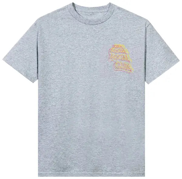 Anti Social Social Club Neon Lights And A Lot Of Rain Tee 'Grey'