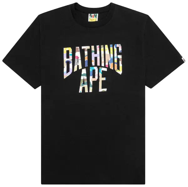 BAPE Multi Camo NYC Logo Tee 'Black'