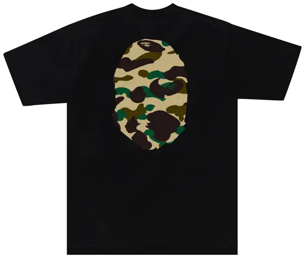 BAPE 1st Camo Big Ape Head Tee 'Black/Yellow'