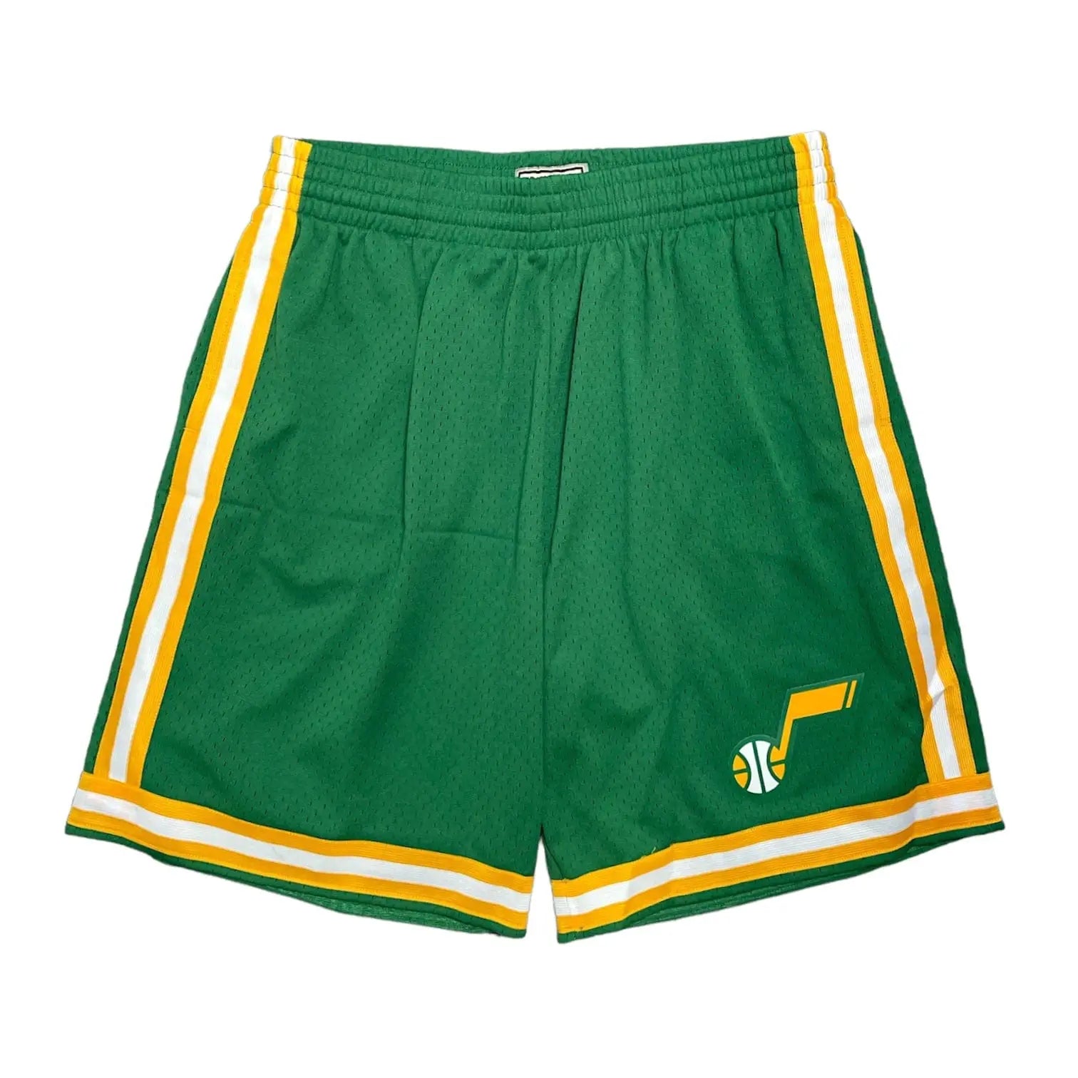 1978-79 Utah Jazz Road Swingman Shorts Green Yellow