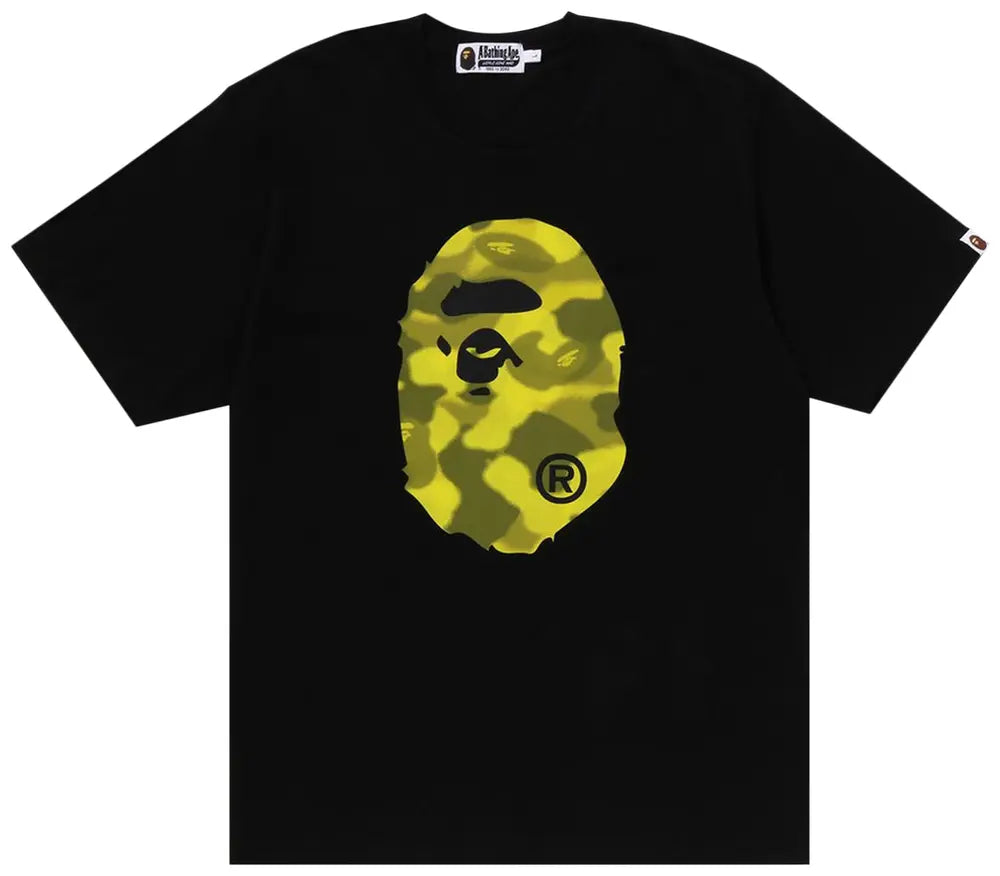 BAPE Radiation Camo Big Ape Head Tee 'Black'