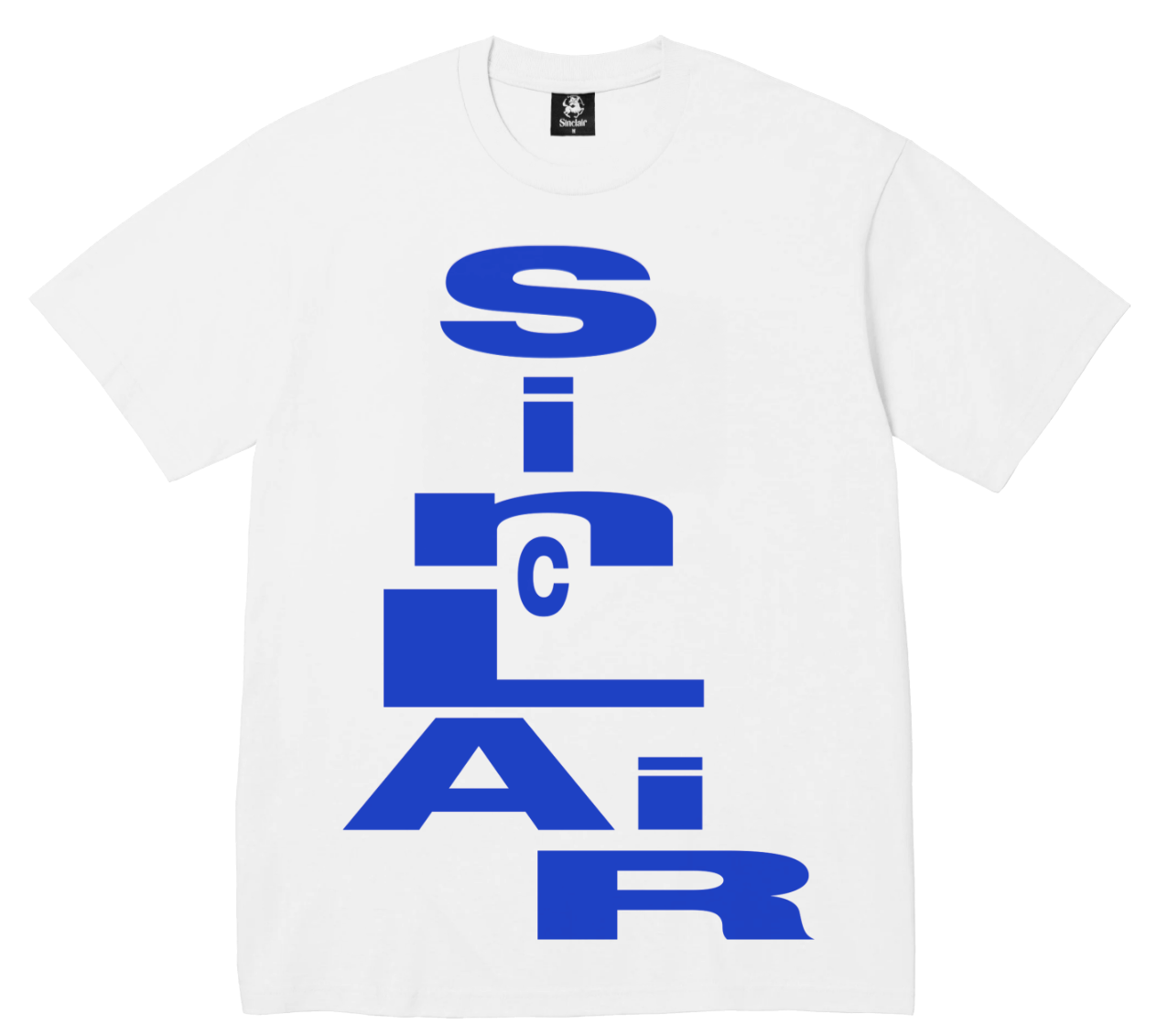 sinclair stacked tee white