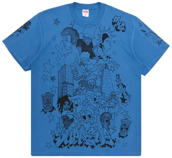 Supreme Downtown Tee 'Faded Blue'