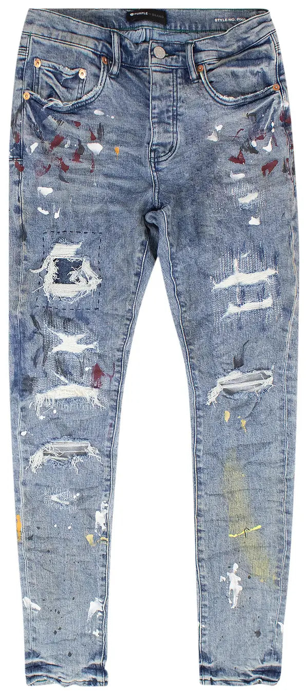 PURPLE BRAND Paint Repair Jeans 'Indigo'