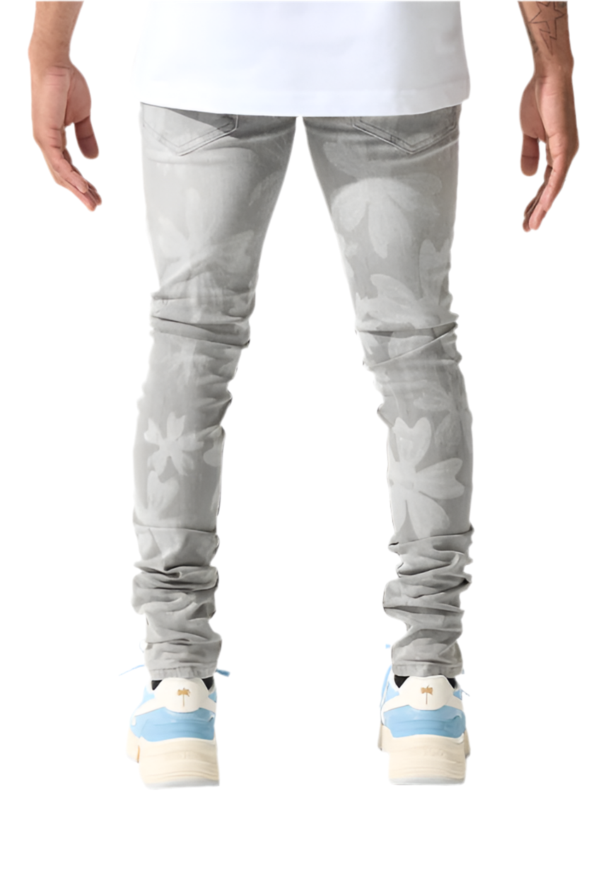 "SAKURA" Grey Jeans | SERENEDE®