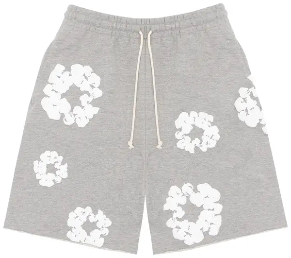Denim Tears The Cotton Wreath Shorts 'Grey'