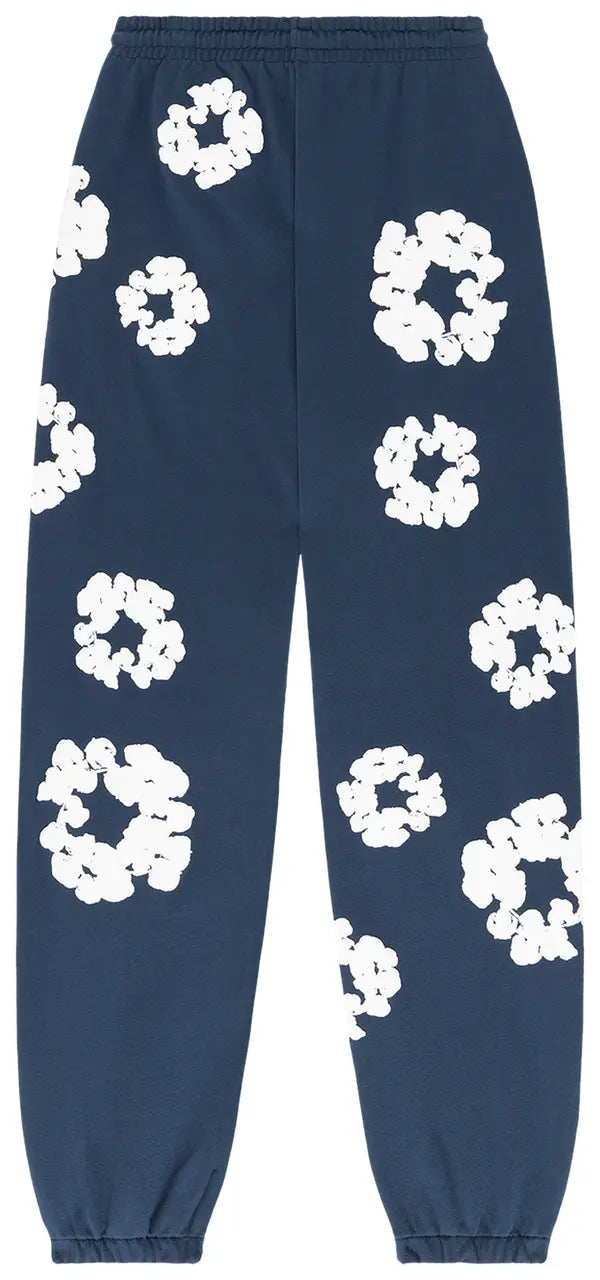 Denim Tears The Cotton Wreath Sweatpants 'Navy'