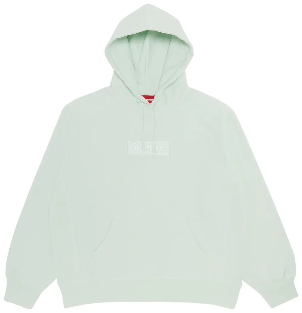 Supreme Box Logo Hooded Sweatshirt Light Green