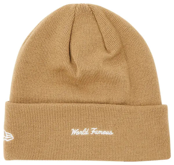 Supreme x New Era Box Logo Beanie 'Dark Sand'