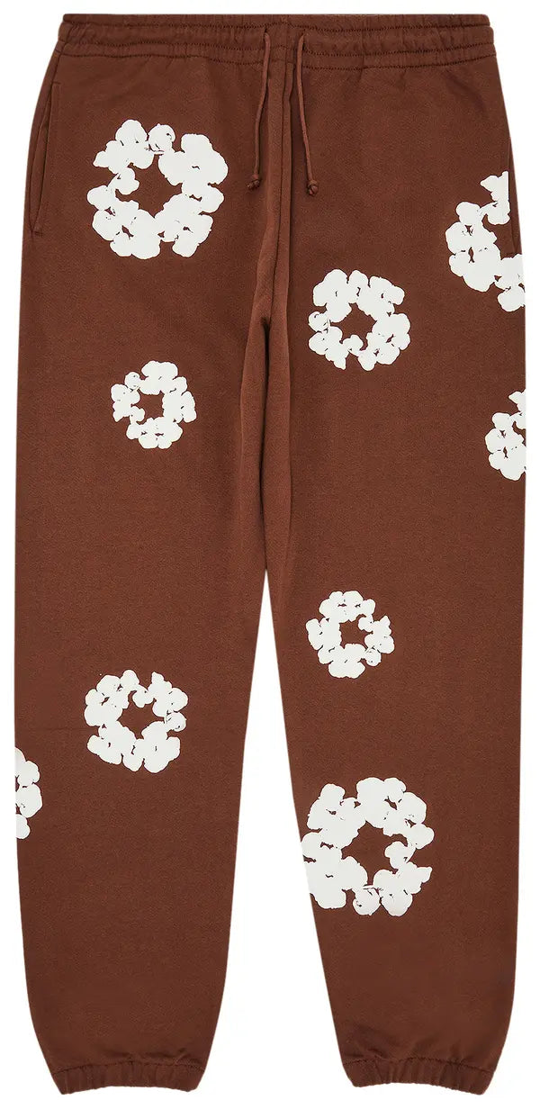 Denim Tears The Cotton Wreath Sweatpants 'Brown'