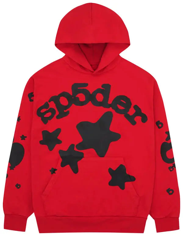 Sp5der Beluga Hoodie 'Red/Black'
