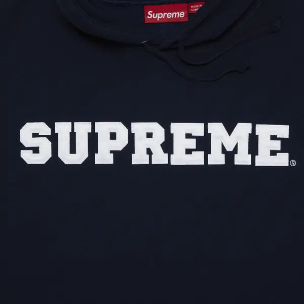 Supreme Collegiate Hooded Sweatshirt Navy