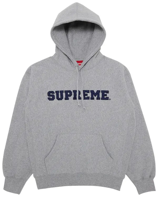 Supreme Collegiate Hooded Sweatshirt 'Heather Grey'