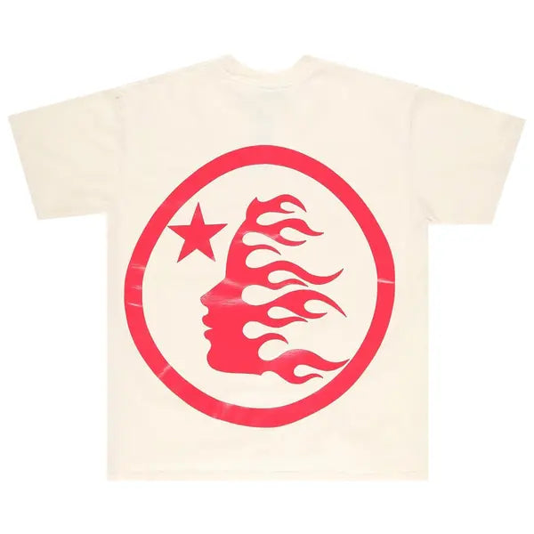 Hellstar Gel Sport Logo T-Shirt 'White/Red'