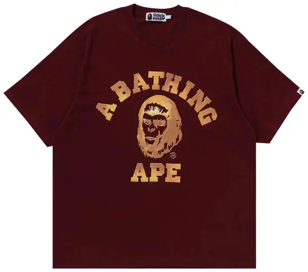 BAPE College Graphic Tee 'Red'