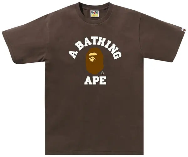 BAPE College Tee 'Brown'