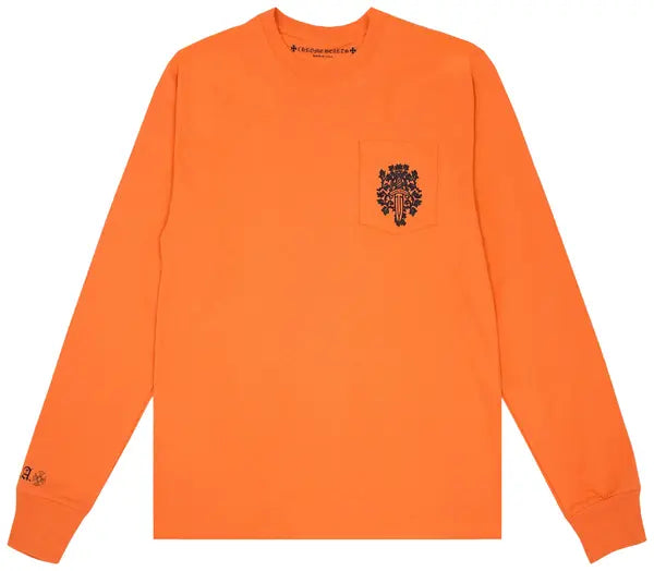 Chrome Hearts Vine Dagger Long-Sleeve T-Shirt 'Orange/Black'