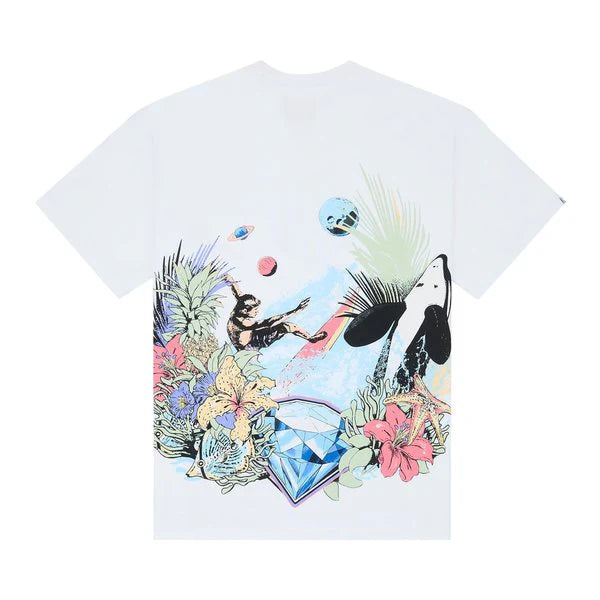 BB TROPICAL ENERGY SS KNIT - BLEACHED WHITE