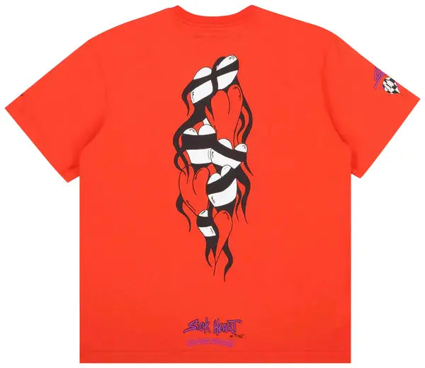 Chrome Hearts Matty Boy Sick Heart Tee 'Red'