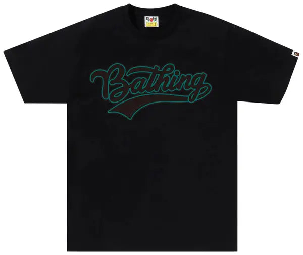 BAPE Varsity Baseball Logo Tee 'Black'