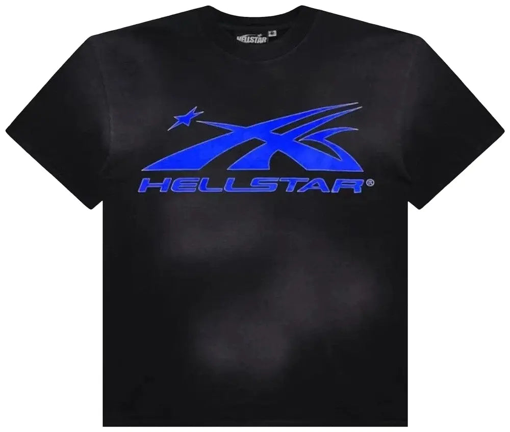 Hellstar Sports Core Gel Logo T-Shirt 'Black/Royal Blue'