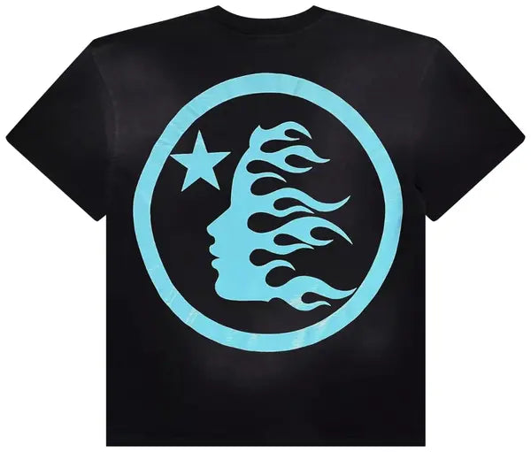 Hellstar Classic Tee 'Black/Aqua Blue'