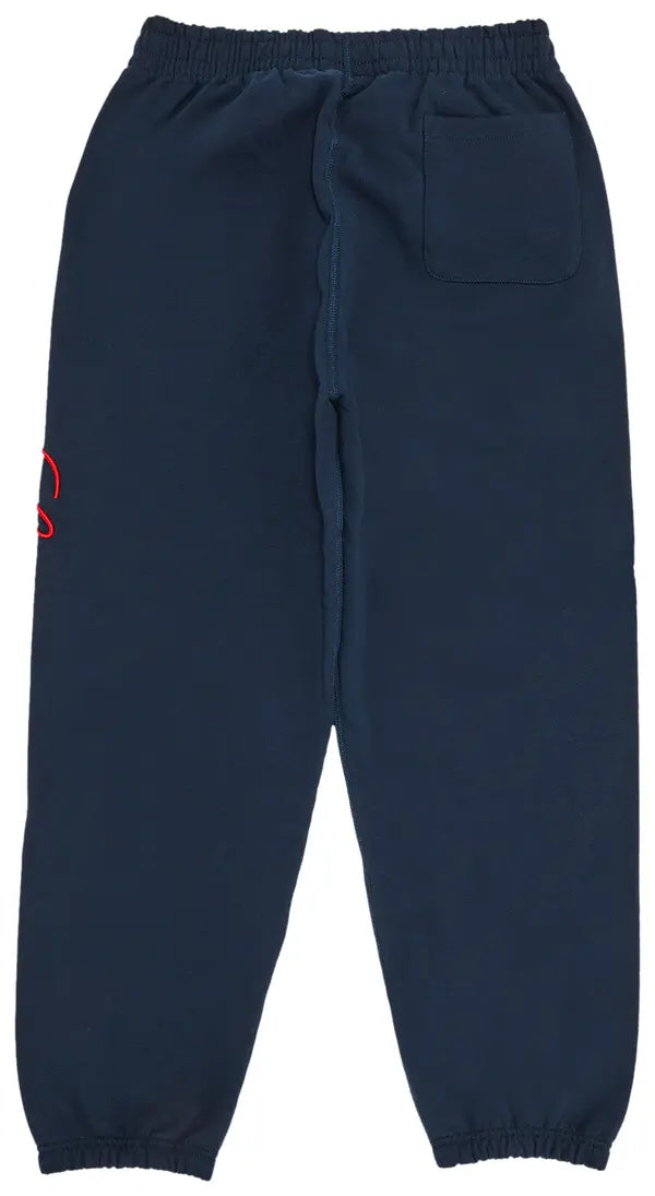 Supreme Embroidered Script Sweatpant 'Navy'