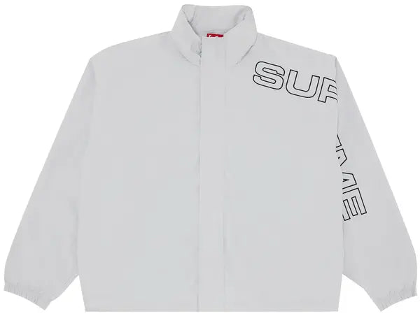 Supreme Spellout Embroidered Track Jacket 'Grey'