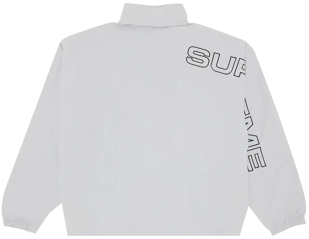 Supreme Spellout Embroidered Track Jacket 'Grey'