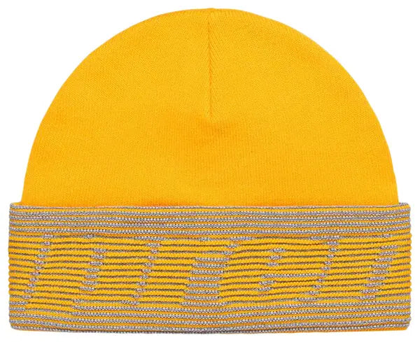 Supreme Reflective Jacquard Beanie 'Mustard'