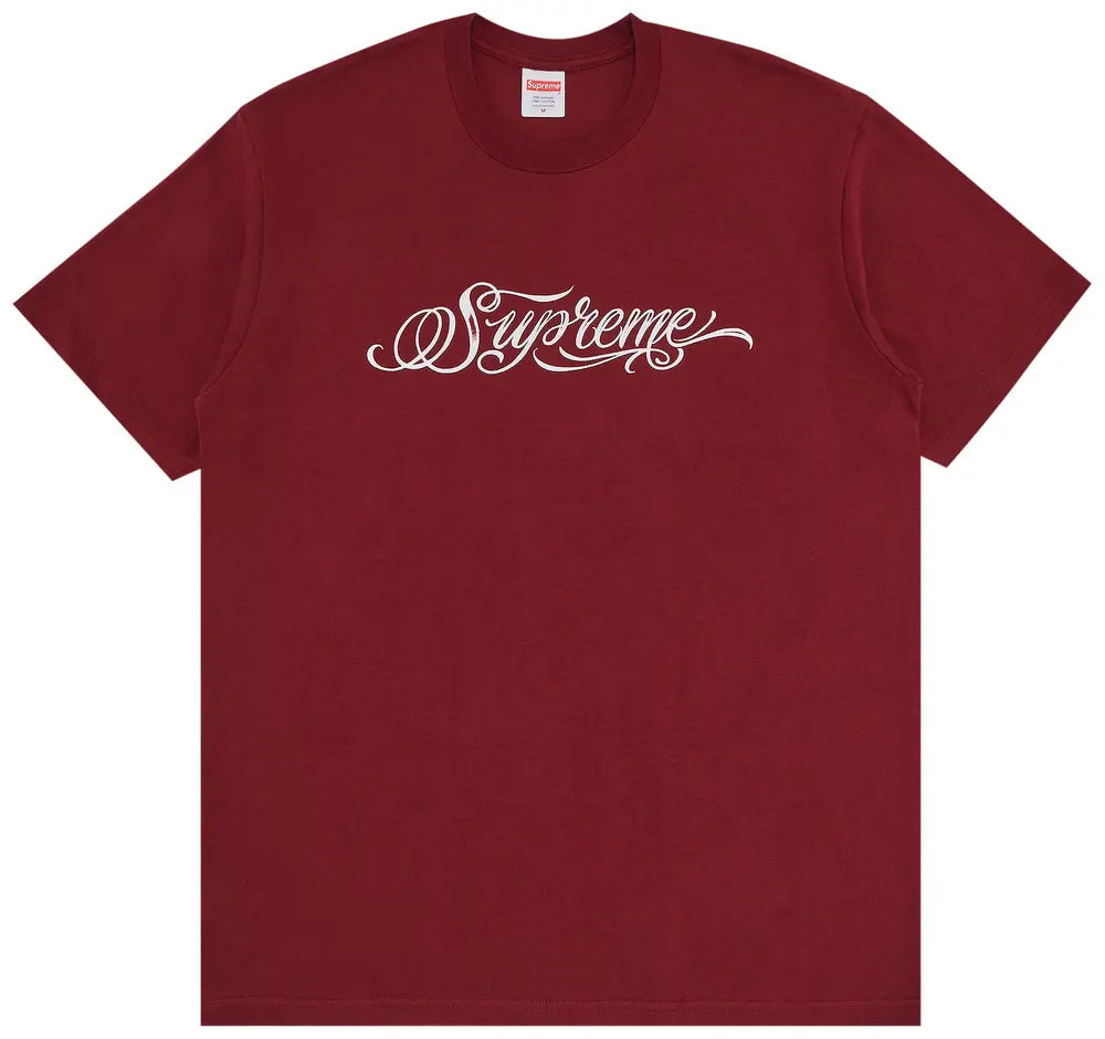 Supreme Script Tee 'Cardinal'