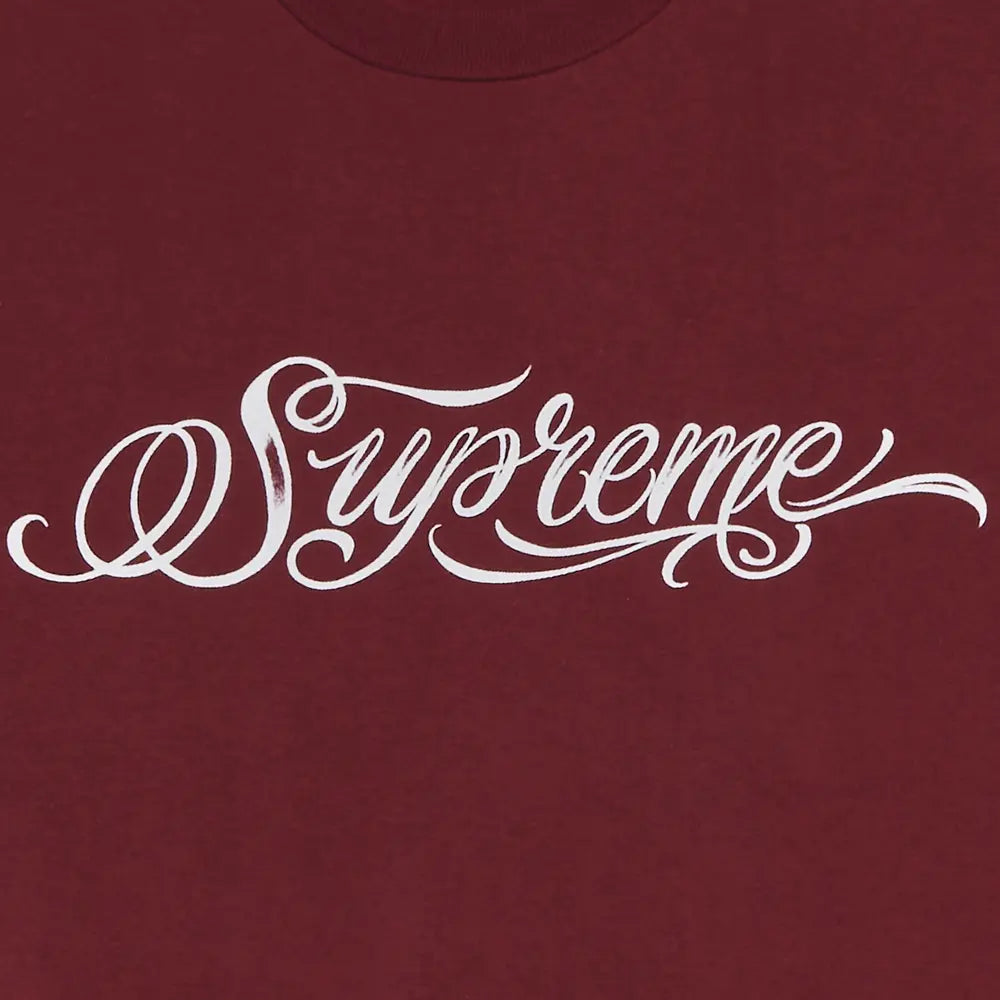 Supreme Script Tee 'Cardinal'
