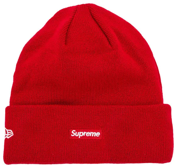 Supreme New Era Script Beanie 'Red'