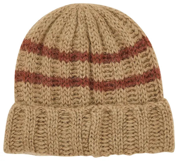 Supreme Brushed Stripe Beanie 'Camel'