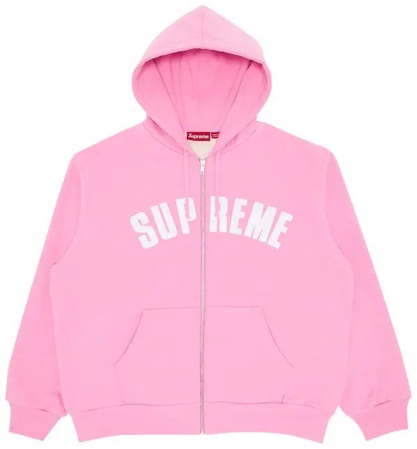 Supreme Arc Thermal Zip Up Hooded Sweatshirt 'Pink'