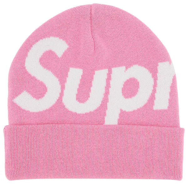 Supreme Big Logo Beanie 'Pink'