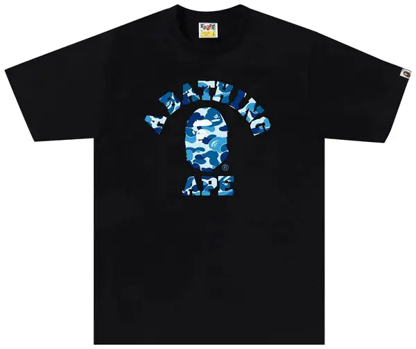 BAPE ABC Camo College Tee 'Black/Blue'