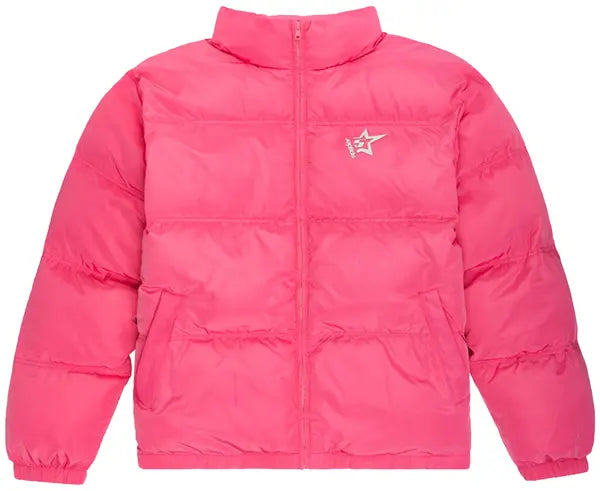 Sp5der 5Star Puffer Jacket Pink